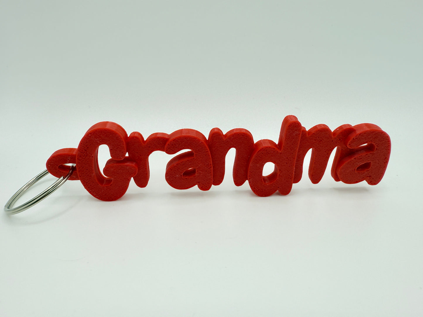 3D Printed Keyring Names For Grandparents And Parents