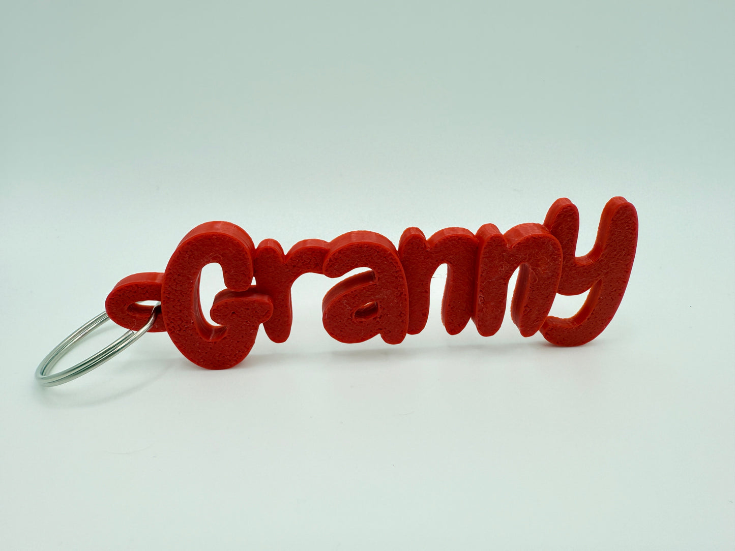 3D Printed Keyring Names For Grandparents And Parents