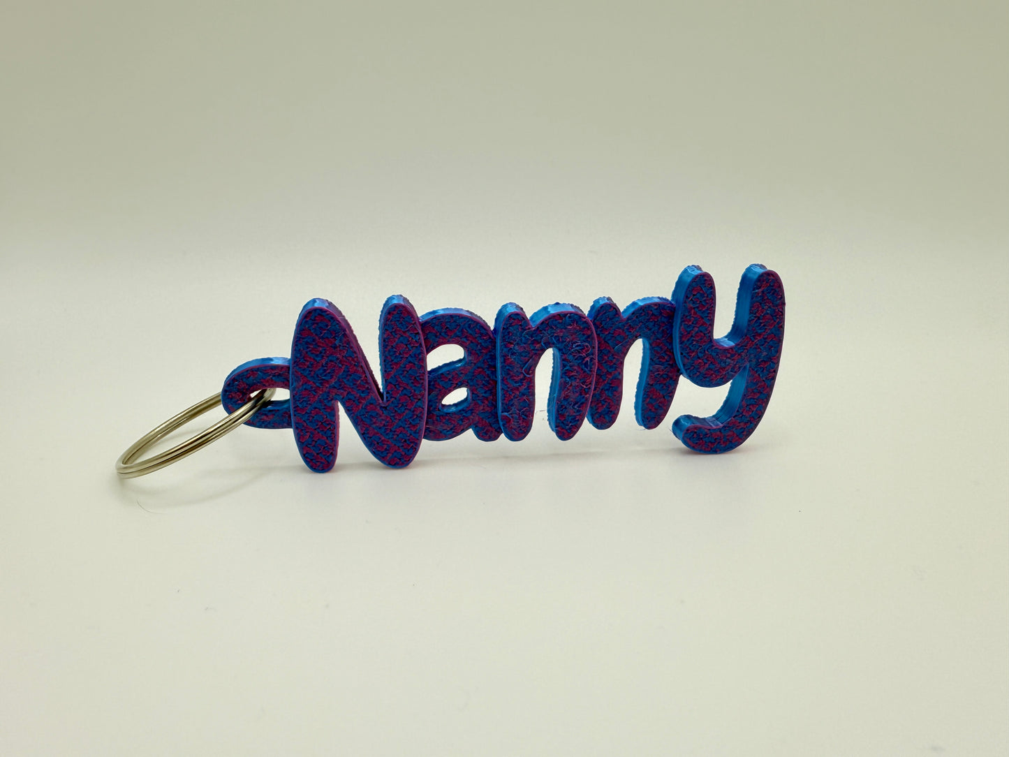 3D Printed Keyring Names For Grandparents And Parents