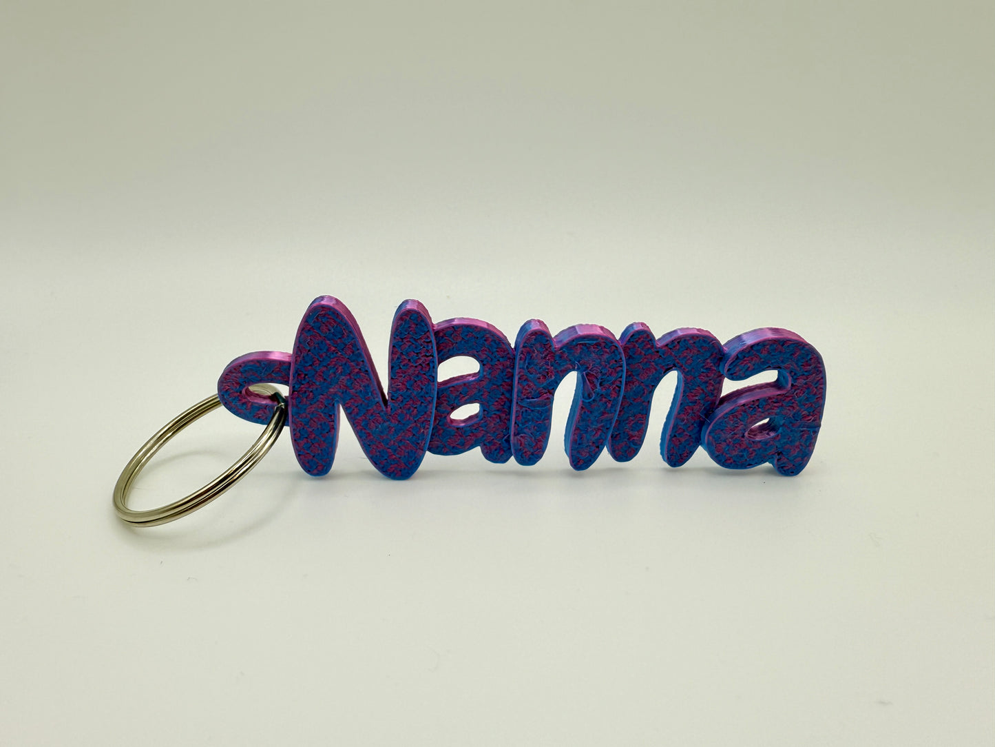 3D Printed Keyring Names For Grandparents And Parents
