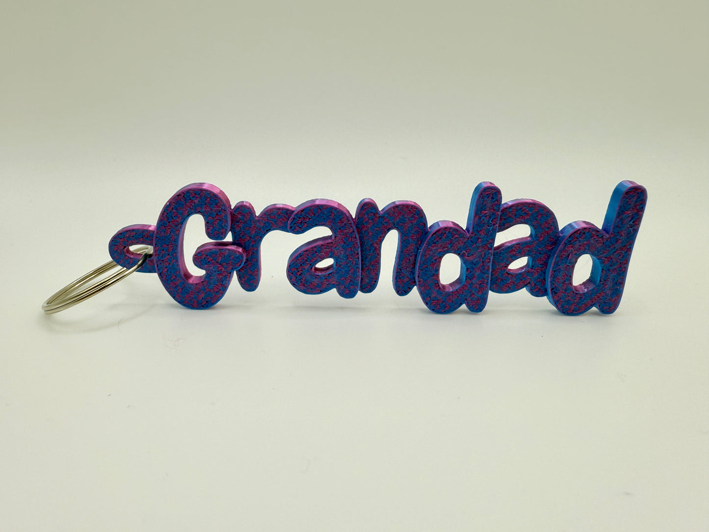 3D Printed Keyring Names For Grandparents And Parents