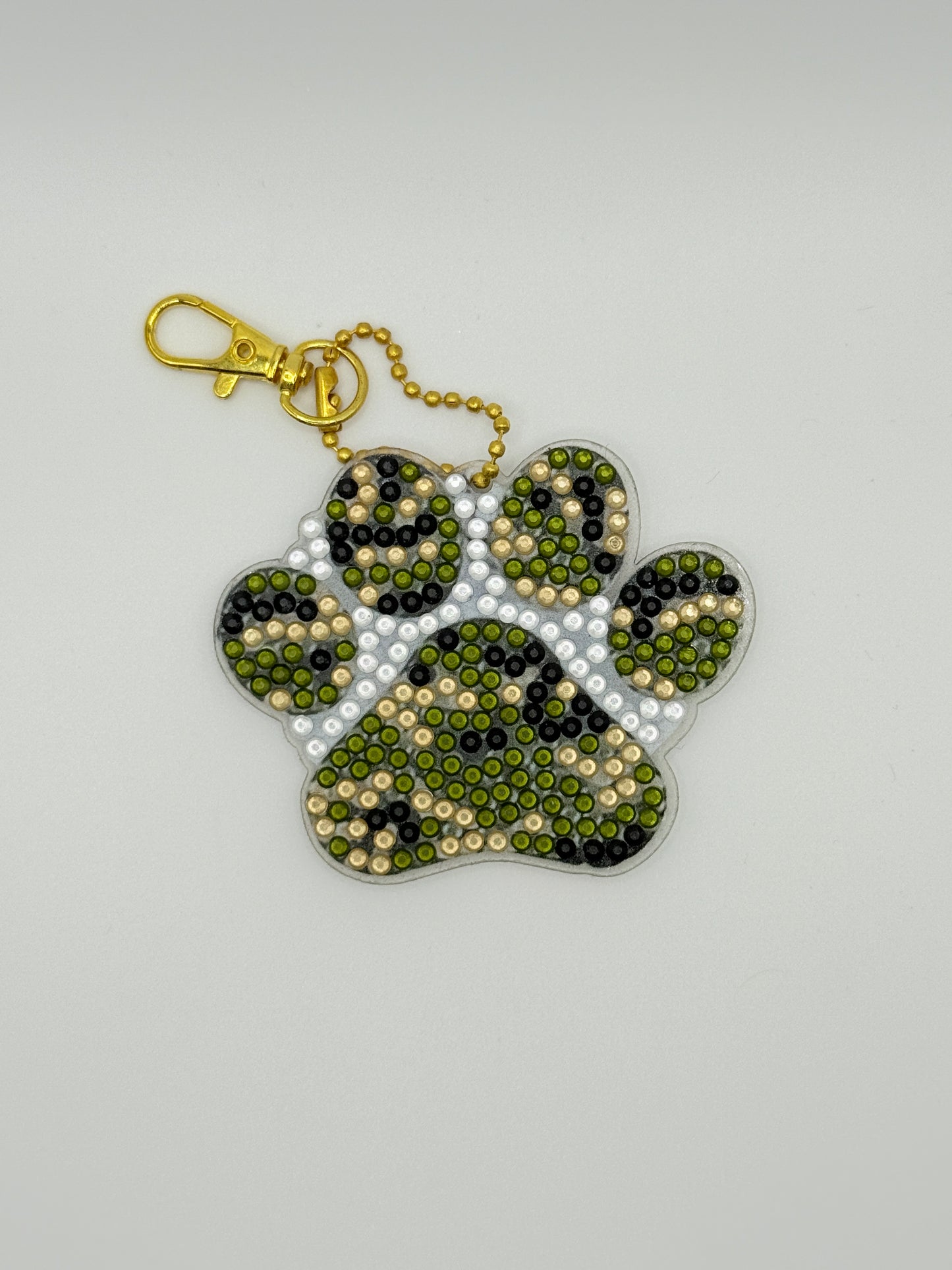 Diamond Art Pawprint Keyring