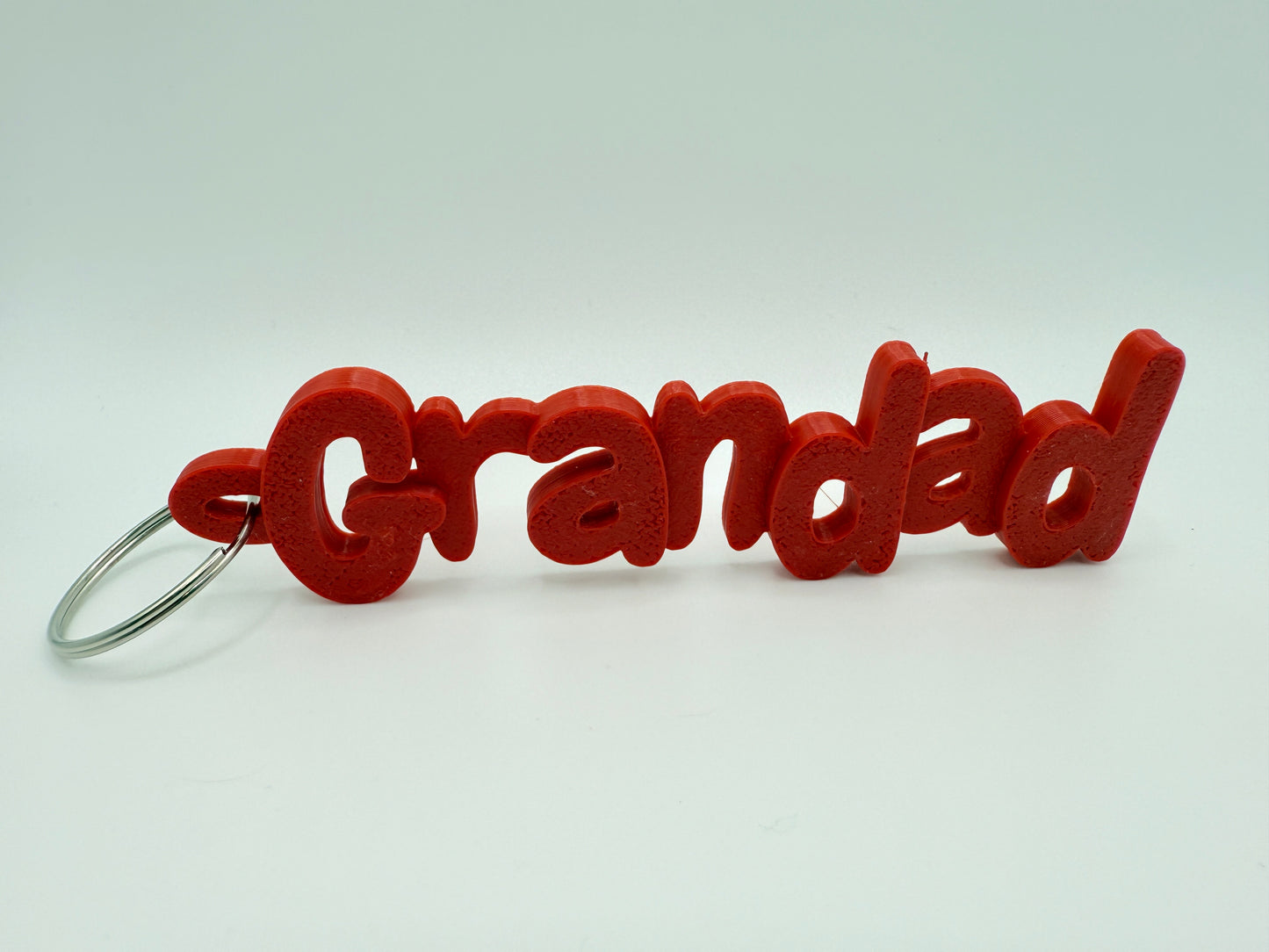 3D Printed Keyring Names For Grandparents And Parents