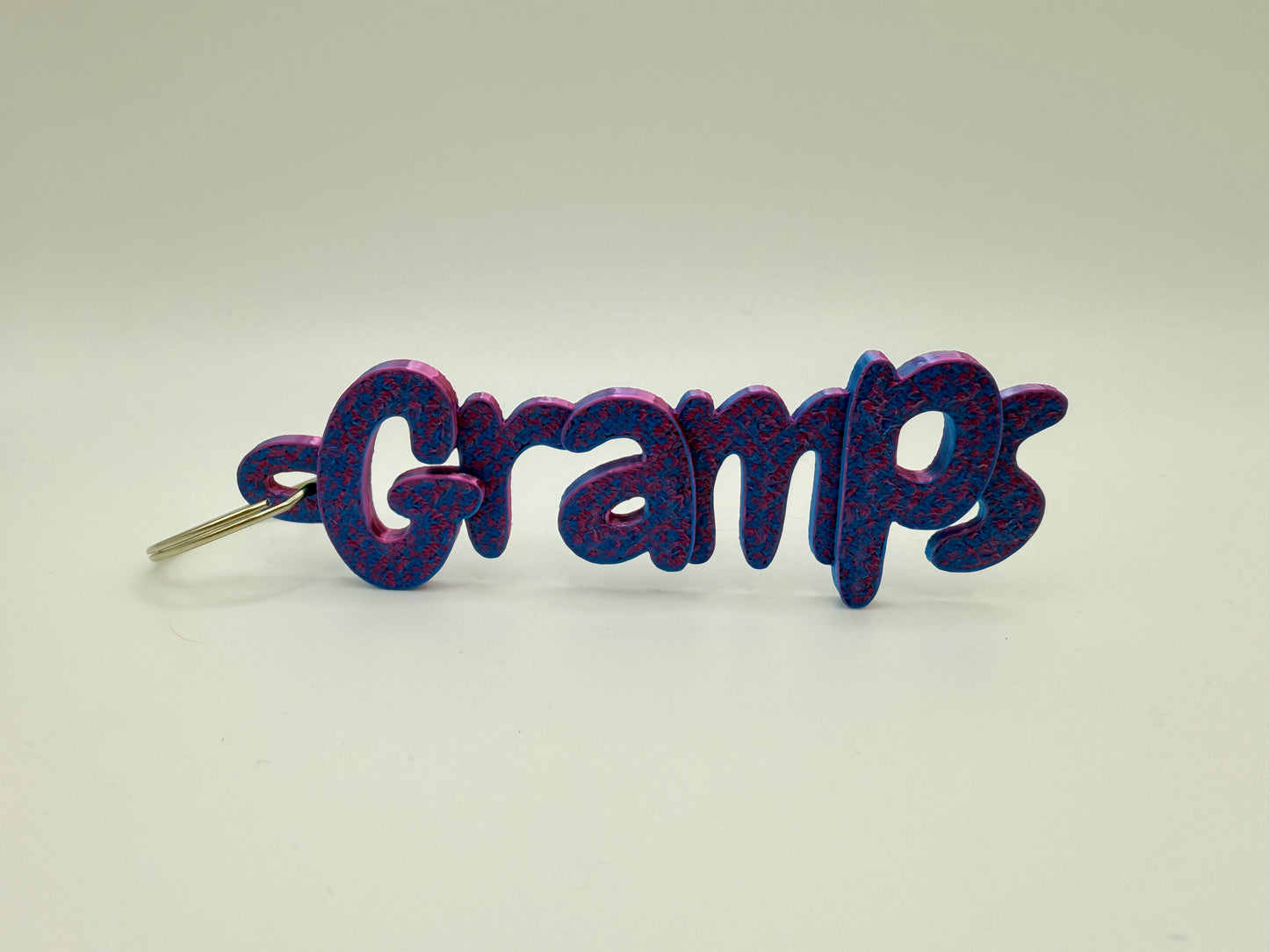 3D Printed Keyring Names For Grandparents And Parents
